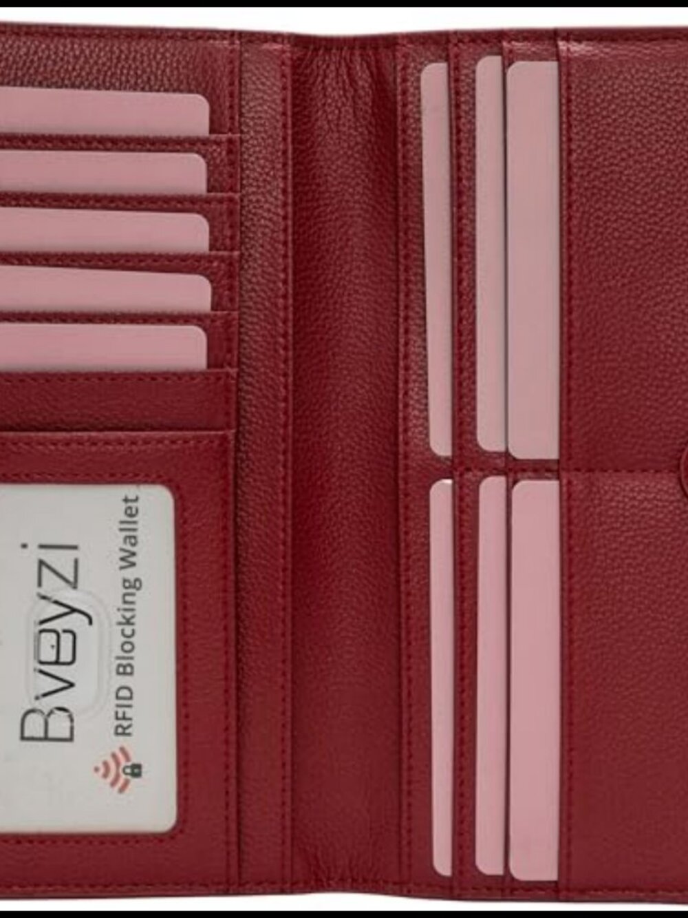 Genuine Leather RFID Blocking Bifold Wallet Card Holder Clutch Organizer